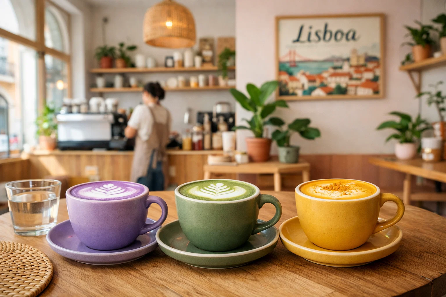 bebidas funcionais e coloridas